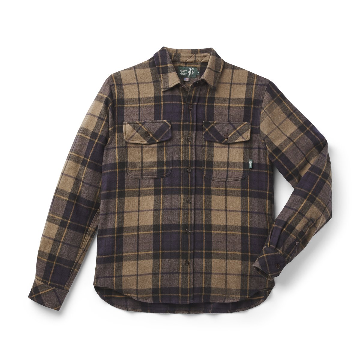 Men's Cedar Mill Cotton Flannel Navy/Olive Tartan Plaid